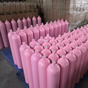 アルミニウム特殊ガスボンベアルゴンタンクOEM <span class=keywords><strong>8L</strong></span> 6.8Kg工業用CO2シリンダー