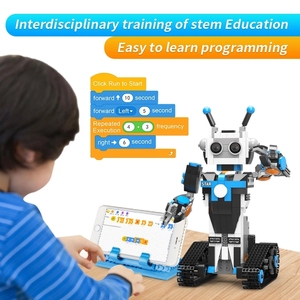 Neues fern gesteuertes intelligentes Roboter-Lernspiel zeug für Kinder Intelligentes Programm Block roboter Modellbau steine Kinderspiel zeug