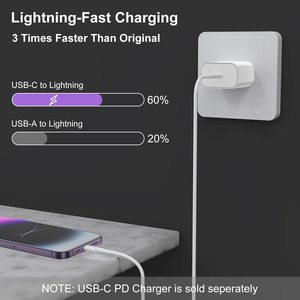 Mfi מוסמך 20w pd <span class=keywords><strong>usb</strong></span> c כדי כבל אור עבור iPhone 14 13 12 פרו מקסימום טעינה מהירה עבור ipad סוג טלפון ipad - Product Image 3