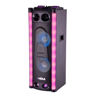 Sistema de sonido de moda de altavoz de escenario activo de madera de 2,0 canales de 10 pulgadas dual con luz colorida - Product Image 2
