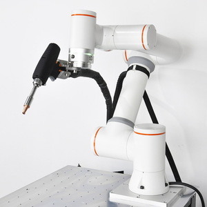 Robot macchina di saldatura Laser trascinamento programmazione 6 assi Cobot braccio robotico con saldatore Laser a fibra raffreddato ad aria