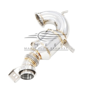 ベンツAMGW213 E53 X290 Gt43/ CLS53 / Gt50 / Gt53 C257Cls43マニホールドカーパーツ用200セル高流量ダウンパイプキャテッドヘッダー