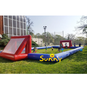 Outdoor <strong>Teambuilding</strong> Soccer Sport Games 2 in 1 Inflatable Human Foosball Field Inflatable Soap Football Pitch - Product Image 5