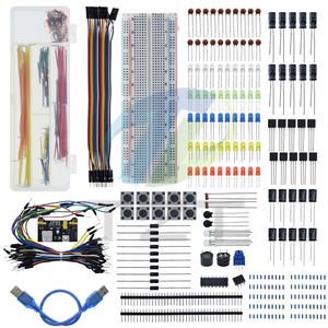 830 teile/schachtel DIY Projekt Starter Kit Für Arduino UNO R3 Kit Elektronisches DIY Kit Elektronisches Bauteil Set Mit Binde punkten Steck brett
