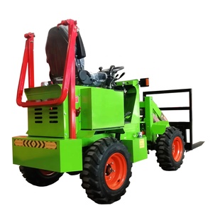 Carretilla elevadora de cría, cargador de ruedas eléctrico, minicargadores de carga y descarga de granos rurales, novedad