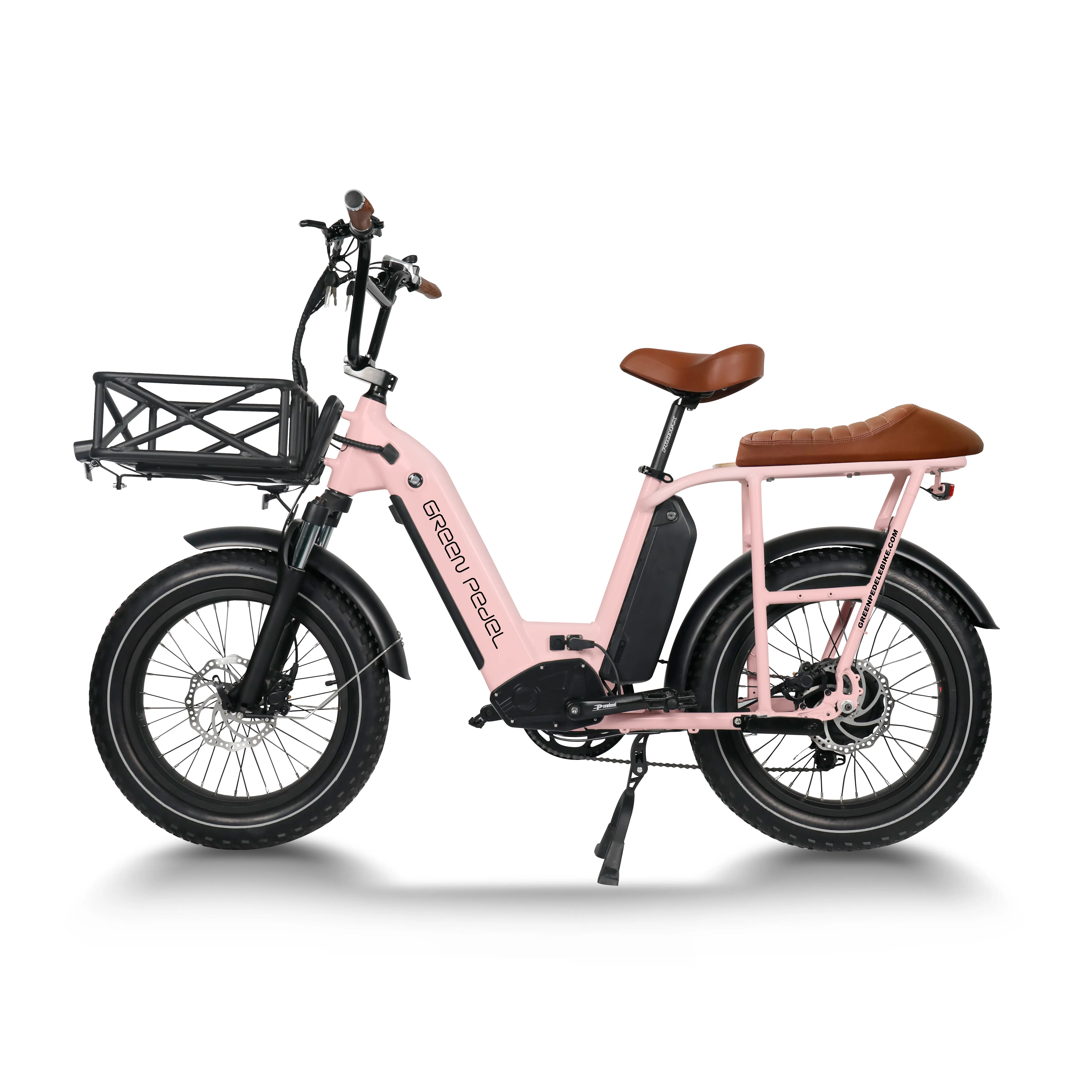 7 speed 20 inch fat tyre electric bicycle 48v 750w dual battery electric cargo bike scooter