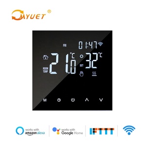 वाईफ़ाई स्मार्ट थर्मोस्टेट तापमान नियंत्रक वाईफ़ाई इलेक्ट्रॉनिक्स के लिए पानी मंजिल जमीन हीटिंग थर्मोस्टेट काम करता है - Product Image 3