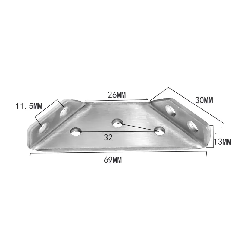 Soporte de ángulo de acero inoxidable soporte de esquina multifunción soporte triangular herramienta de hardware estante gabinete soporte colgante