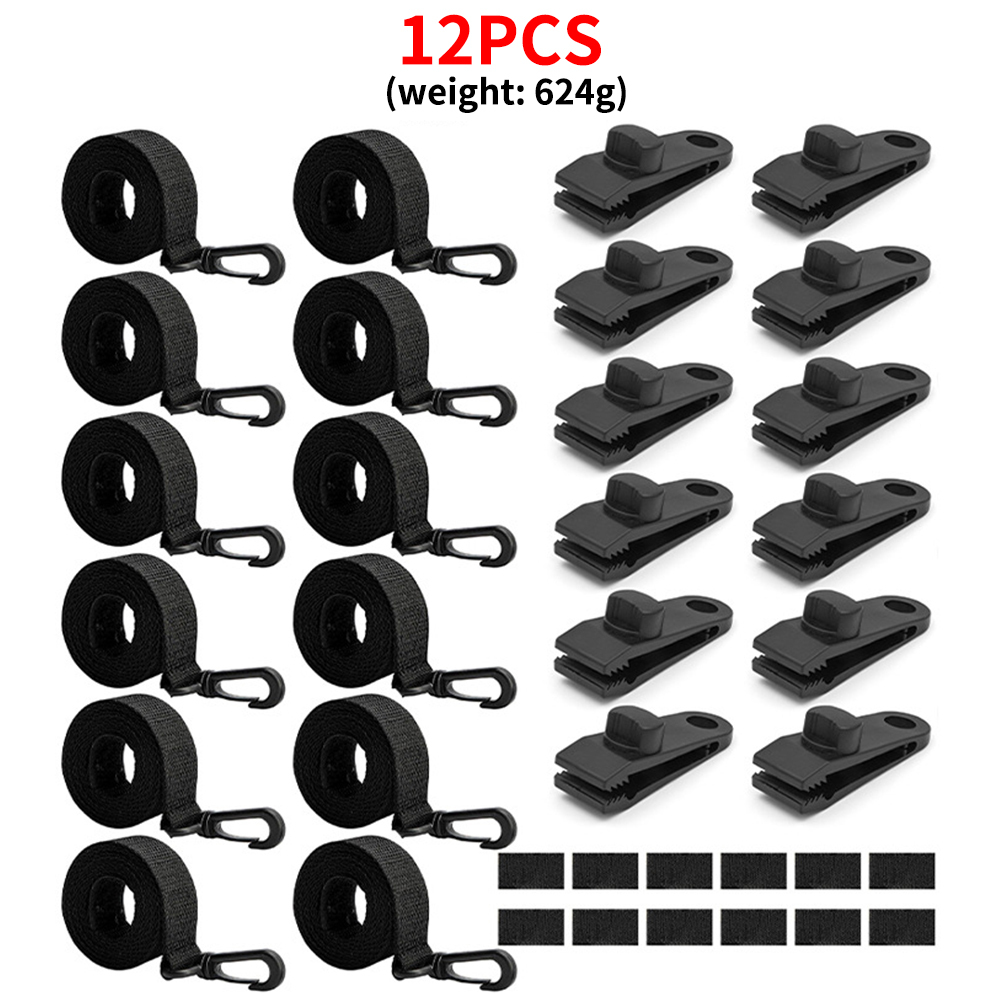 12 pcs/Pack Black