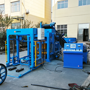 LONTA QT4-18 Full Automático 4 6 8 Interlock Hidráulico Oco Paver Brick Mold Cimento Bloco De Tijolos De Concreto Que Faz A Máquina Brique