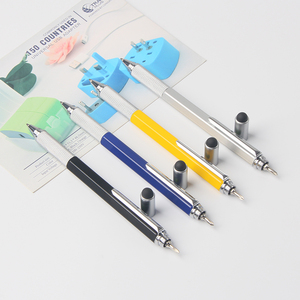 5合1多功能手写笔，带螺丝刀和直尺Ver和直尺圆珠笔笔芯徽标笔 - Product Image 5
