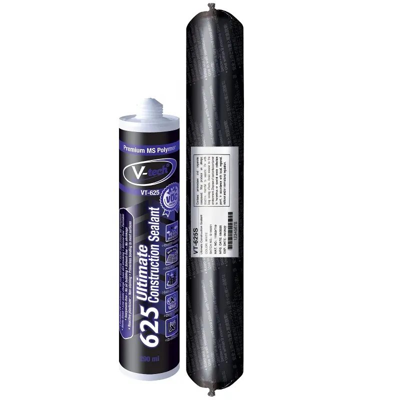 VT-625/VT-625S Ultimate Construction Sealant Low Modulus MS Polymer UV Resistance Metal Panel