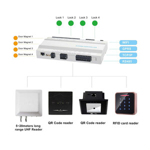Mehrtürige Zugangs kontroll platine mit Finger abdruck-und RFID-Lese kit mit Karten-und Code typ - Product Image 6