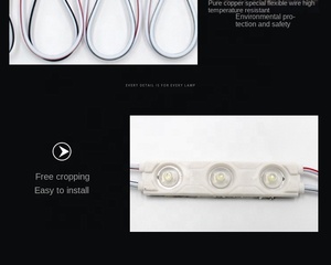 6013 12V อัพเกรด 2835 โมดูล LED 3 โมดูล LED Light Con ฉีด L Nos โมดูล Rohs IP67 กันน้ําปรับแต่งได้ 110v 220V - Product Image 2
