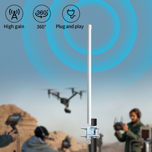 Ngoài trời <span class=keywords><strong>2.4G</strong></span> tăng cao 5dBi 6dBi 7dBi 8dBi 9dBi <span class=keywords><strong>10dB</strong></span> 11dBi 12dBi thấp VSWR với khung Omni hướng <span class=keywords><strong>Wifi</strong></span> Ăng Ten sợi thủy tinh - Product Image 1