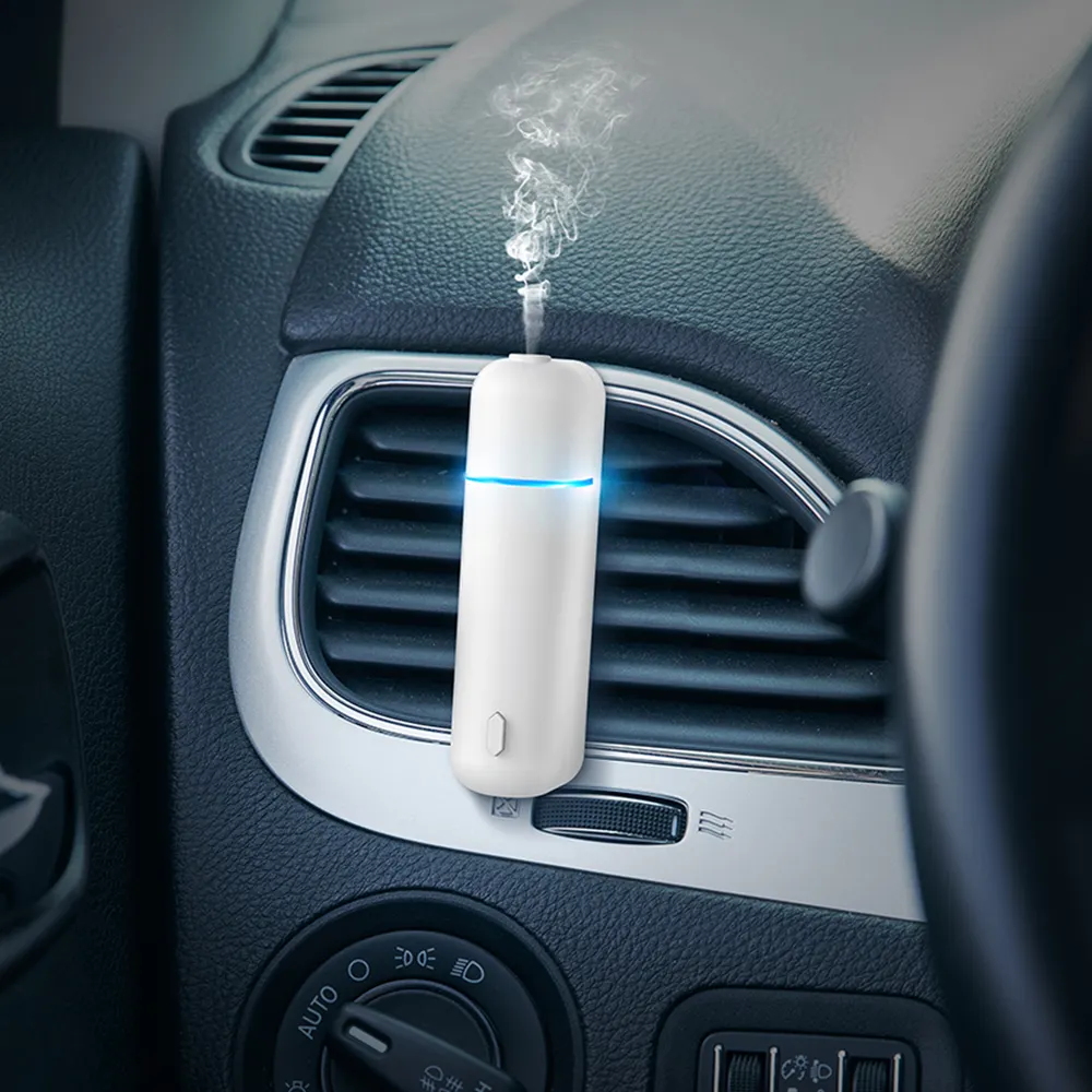 SCENTA Su Misura Ad Ultrasuoni Ricaricabile Auto Profumo Deodorante Vent Clip, di Lusso Mini USB Aria Auto Deodorante Vent Clip