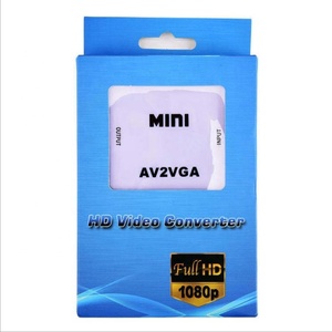 1080P Mini Video Convertor RCA <strong>AV</strong> <strong>to</strong> <strong>VGA</strong> Video <strong>Converter</strong> Conversor with 3.5mm Audio AV2VGA / CVBS + Audio <strong>to</strong> PC HDTV <strong>Converter</strong> - Product Image 6