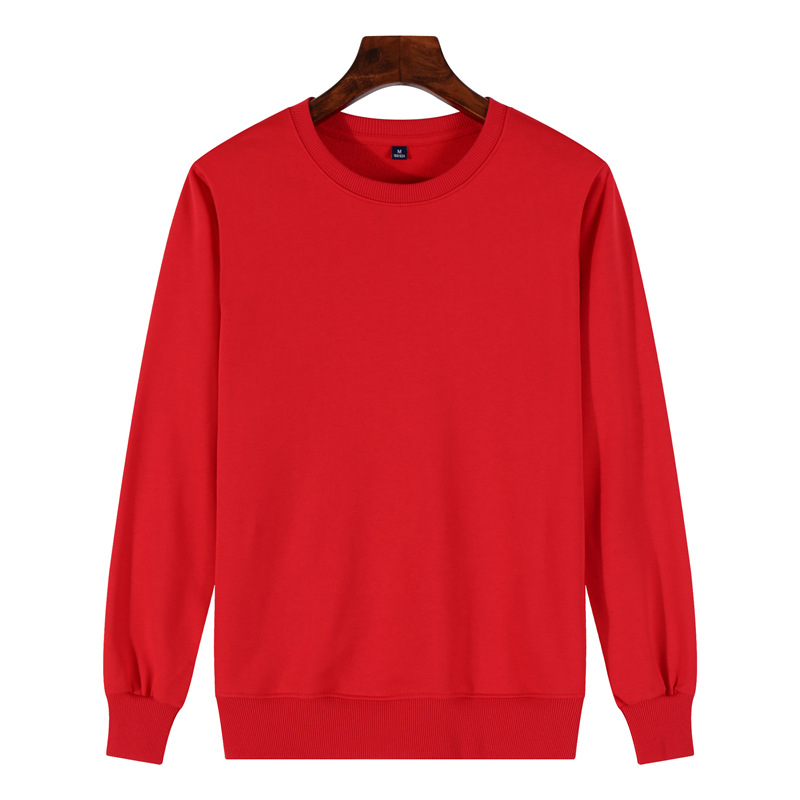 Terry crew neck-red
