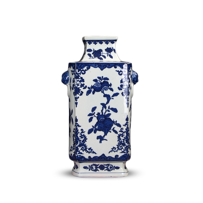 Blue and White
