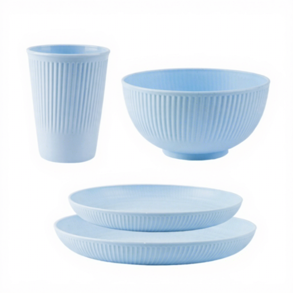 quatre pièces-bleu