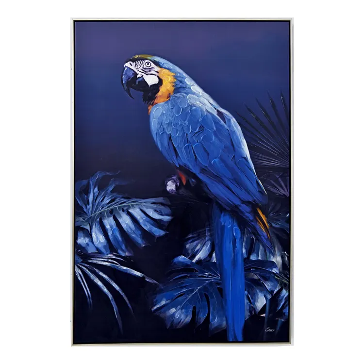 FREE CLOUD Framed Handmade Oil Painting On Canvas Wall Art Flower Home Decor Bird Art For Living Room