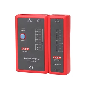 UNI-T UT681L Line Detector <strong>Tests</strong> Ethernet Cables and Phone Lines at RJ45 and RJ11 <strong>Interfaces</strong> in a Portable Cable Tester - Product Image 1