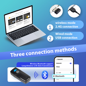 JR-101D Wireless Barcode Scanner Mini Pocket 2D Scanner <strong>QR</strong> Image Scanner Works With IOS, Windows, Android - Product Image 5