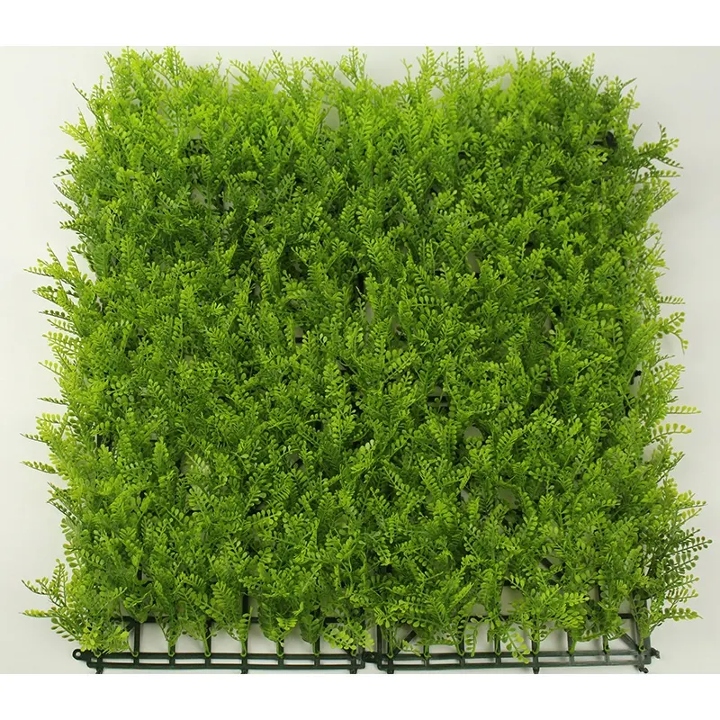 MZ188008 Faux Hedge Greenery Bladeren Hek Privacy Screen Kunstgras Op Muur