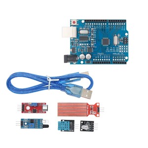 Starter Kit für Uno R3 Bread board Basic Simple Learning Kit Schall wasserstand LED-Steuerung zur Erkennung der Luft feuchtigkeit - Product Image 3