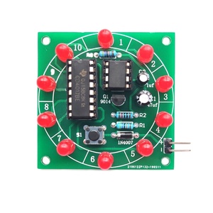 Taidacent elektronik DIY SMD kiti şanslı tekerlek kiti döner Analog Lucky Turntable montaj LED kök elektronik kiti NE555 CD4017 - Product Image 1