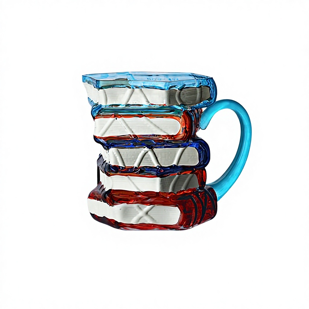 Taza de libro azul