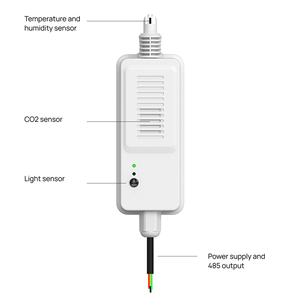 スマートホームディスプレイなし大気質モニターWiFi RS485 Modbus Lora LoRaWAN CO2温度湿度メーターデータロガー付き - Product Image 2
