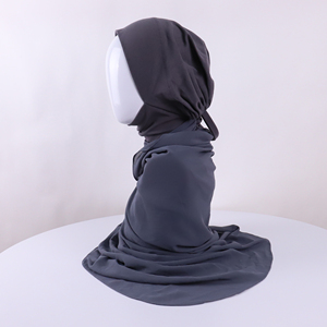 Son tasarım hızlı kurutma streç Tudung Jersey Ninja anında başörtüsü - Product Image 2