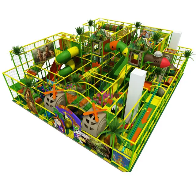 맞춤형 캐슬 정글 테마 키즈 소프트 미로 놀이 슬라이드 스윙 장비 어린이 실내 놀이터 미로 원스톱 공급 업체