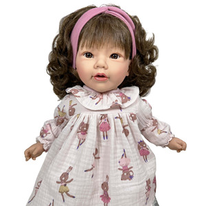 Chloé Mouse Brunette Đồ chơi giáo dục mềm Vinyl hình của một cô gái chuột mắt nâu - Product Image 2