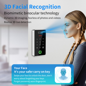 TTLock Reconocimiento facial Control DE ACCESO Lector de tarjetas RFID Abridor de bloqueo de huellas dactilares biométrico Aplicación TTHOTEL Sistema de entrada de puerta IP67 - Product Image 5