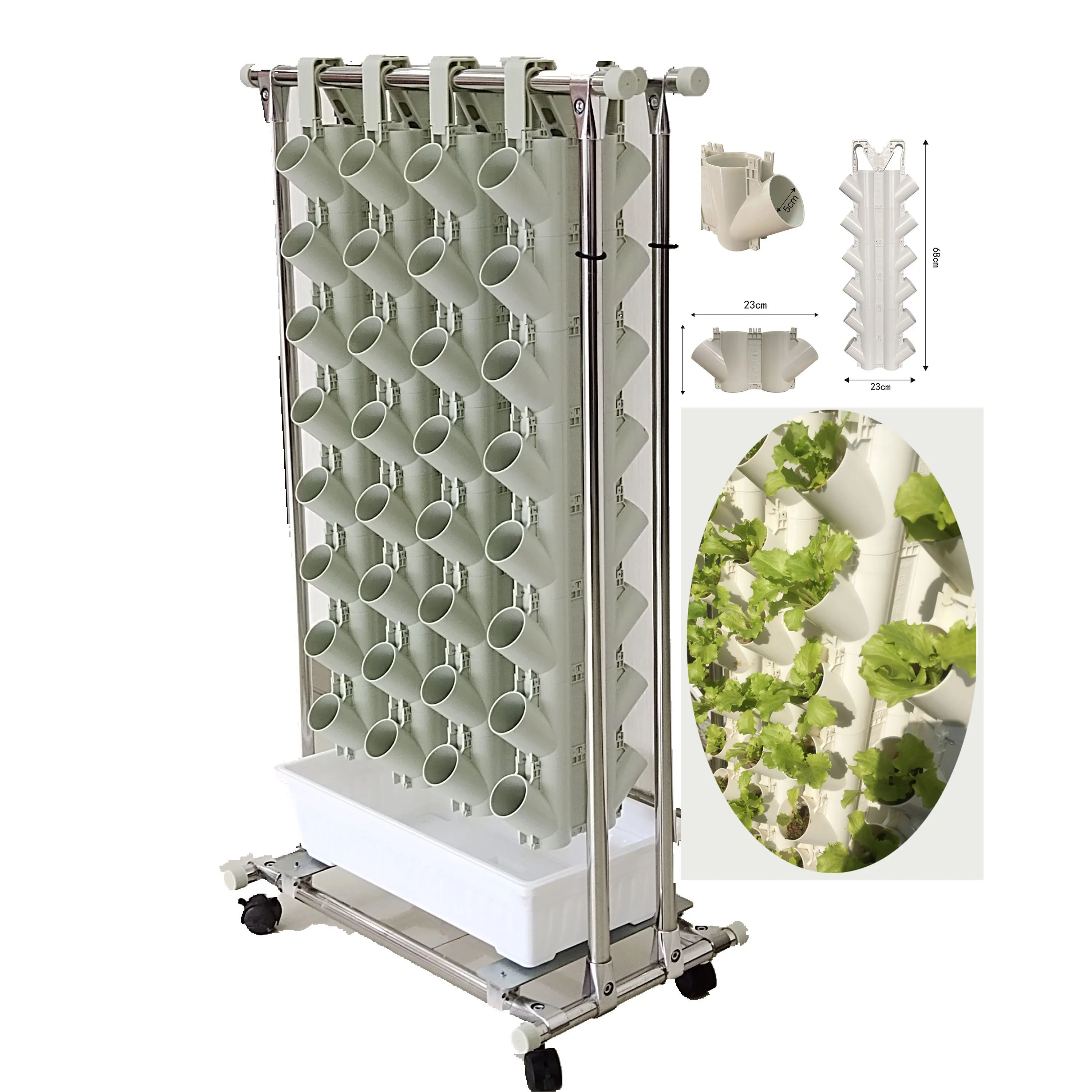 Low Cost New Agriculture Greenhouse Vertical Hydroponic Growing System Home Garden Vegetable growing device