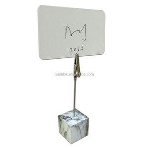 Kẹp Giữ Bản Ghi Nhớ Hình Khối Đá Cẩm Thạch | Kẹp Giữ Bản Ghi Nhớ Ảnh | Kẹp Cá Sấu Ghi Nhớ Hình Vuông 3X3 Bằng Acrylic - Product Image 5