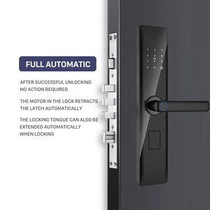 TuyaWifiデジタルロックハンドル指紋リモートロック解除ホテルアパートルームカードキーCerraduraInteligenteスマートドアロック - Product Image 4