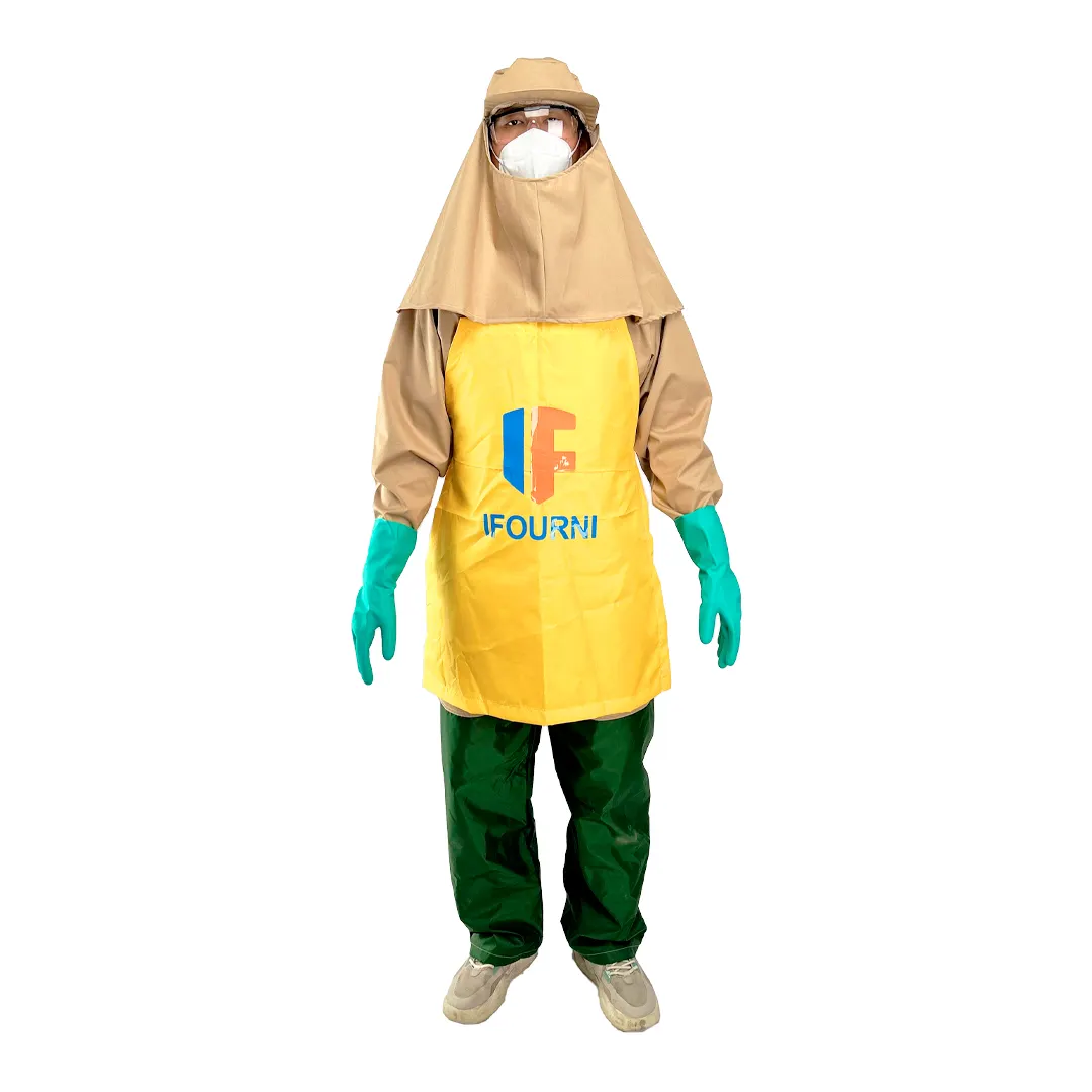 EPI Equipement de protection individuelle en tissu imperméable pour les travailleurs exposés aux pesticides appliqués