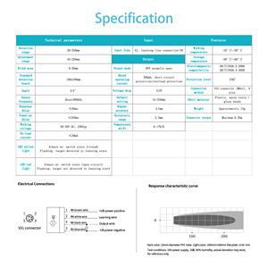 Benutzer definierter programmier barer OEM-Eingang IP67-Schutz Miniatur-Ultraschall-Direkt erkennungs sensor Ultraschall-Näherungsschalter-Sensor - Product Image 4