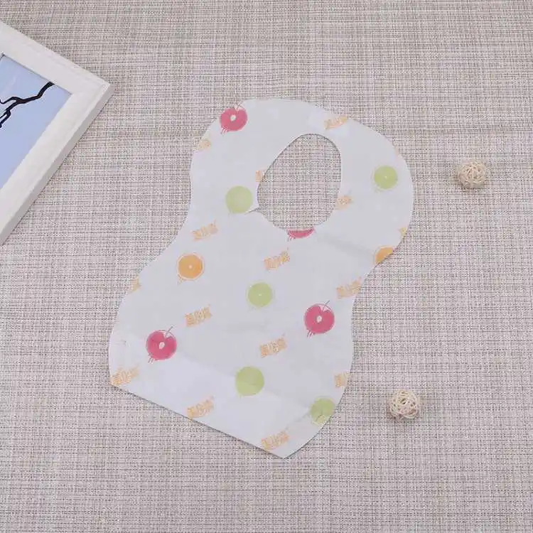 10/20Pcs/Bag Wholesale Newborn Baby Non-Woven Paper Printing Portable Disposable Bibs