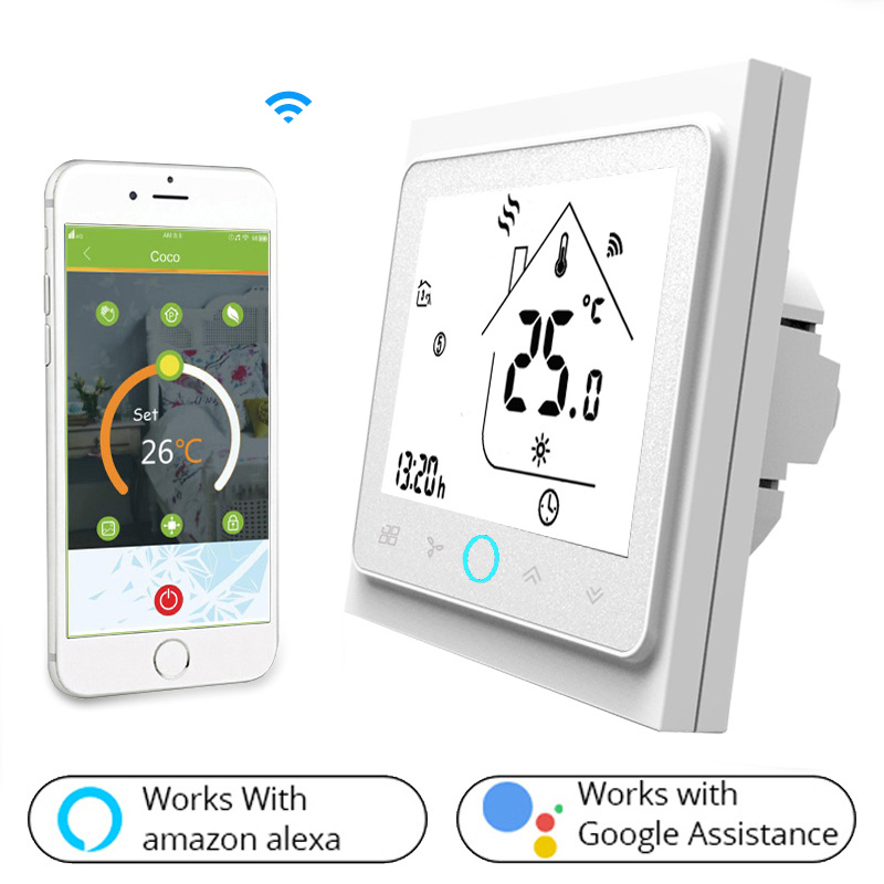 Thermostat WiFi AC 2 tubes ALW - Blanc