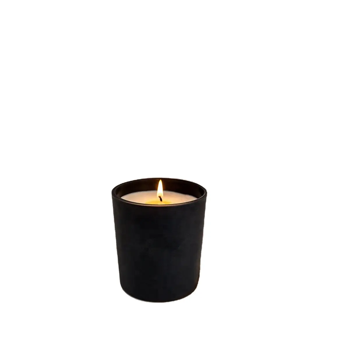 Bescheidenes Design quadratische Form graue Farbe leeres Kerzen glas für Duft kerzen der Haupt duft dekoration