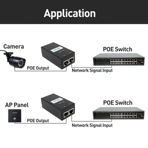 EU Plug POE Injector Power Supply Over Ethernet <strong>Adapter</strong> POE <strong>Device</strong> DC 48V 0.5A <strong>Input</strong> AC100-240V 50-60HZ for Wireless AP Hotspot - Product Image 4