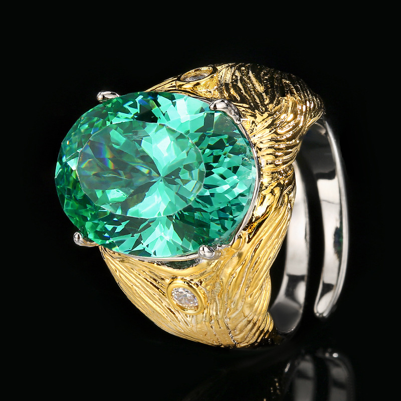 Bague Parra verte, taille ajustable