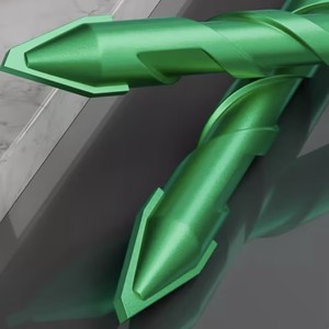 绿色多功能混凝土偏心钻，配有加长旋转槽三角钻 - Product Image 2