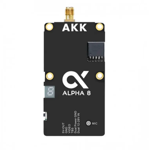 AKK Alpha 8 VTX 8W akıllı FPV Video verici 4.9Ghz 5.8GHz 80CH 10W güç FPV RC Drones için değiştirilebilir - Product Image 1