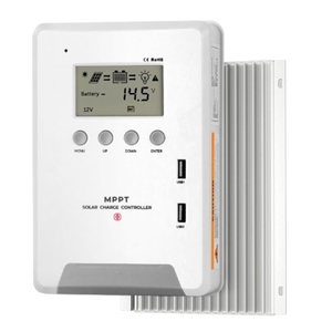 Regulador inteligente del cargador del panel solar 48V 24V 12V DC Bombilla de salida 30A 40A 60A Manual MPPT Controlador de carga solar - Product Image 1