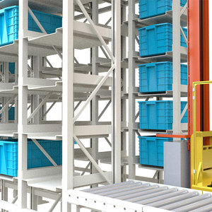 Sistema de estantería de almacenamiento automático ajustable de almacén con apilador de carga de contenedor - Product Image 2